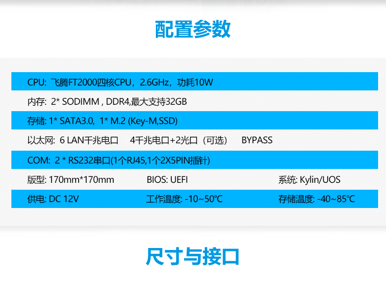 飛騰FT2000四核網(wǎng)絡(luò)安全主板N201F(圖2)